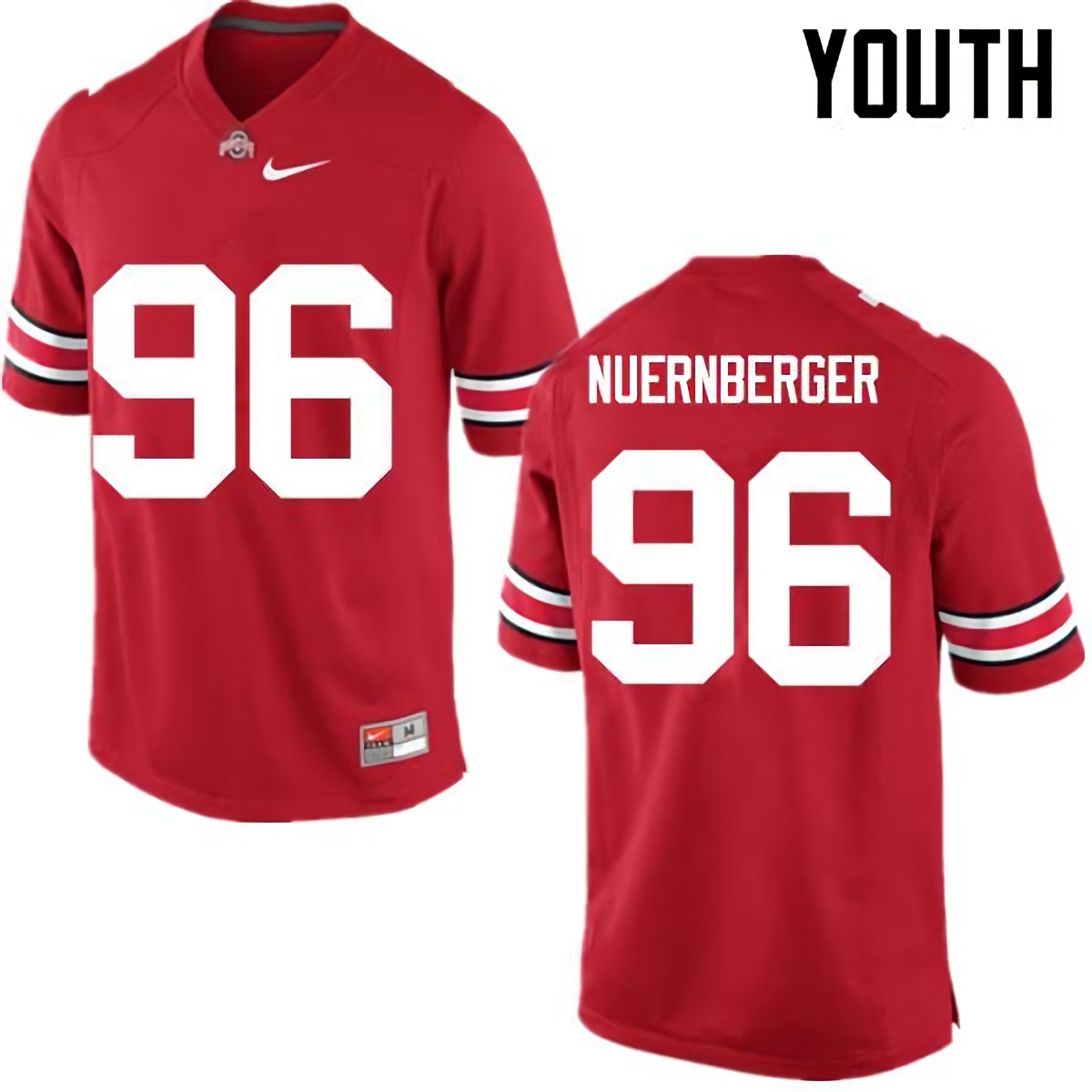 Sean Nuernberger Ohio State Buckeyes Youth NCAA #96 Nike Red College Stitched Football Jersey NXB3656YE